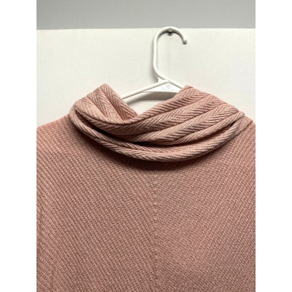 Catherine's 3X Women Metallic Pink Sweater w Circle Scarf Holiday - Picture 7 of 7